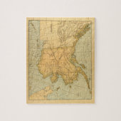 ヴィンテージアラスカの地図(1894年) ジグソーパズル (縦)