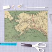 ヴィンテージアラスカの地図(1900) 薄葉紙 (クラフト)