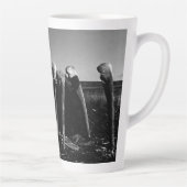 ヴィンテージアラスカの毛皮の服エスキモ北極帯sod igloo カフェラテマグ (右)