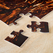 ヴィンテージアラスカの毛皮の服エスキモ北極帯sod igloo ジグソーパズル (側面)