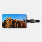 ヴィンテージアラスカの毛皮の服エスキモ北極帯sod igloo ラゲッジタグ (裏面横)