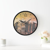 ヴィンテージアラスカの毛皮を着たエスキモ北極ソッドigloo Wa ラージ壁時計 (ホーム)