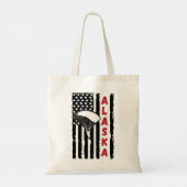 ヴィンテージアラスカパラグライディングスカイダイビングパラシュート トートバッグ (裏面)