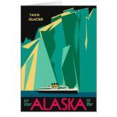 ヴィンテージアラスカ旅行ポスターアート、Taku Glacier (正面)