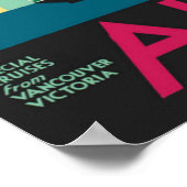 ヴィンテージアラスカ旅行ポスターアート、Taku Glacier ポスター (角)