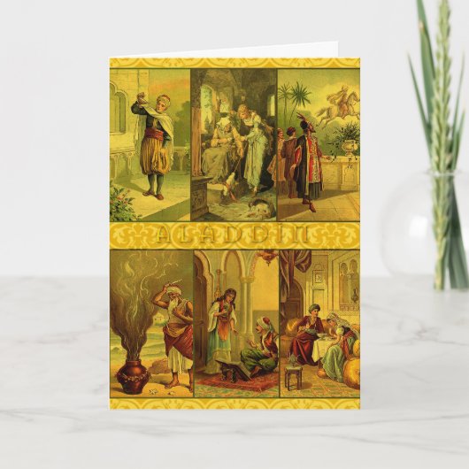 ヴィンテージアラディンクリスマスモンタージュ シーズンカード (正面)