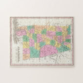 ヴィンテージアラバマの地図(1827年) ジグソーパズル (横)