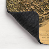 ヴィンテージアラバマの地図(1887) マウスパッド (コーナー)