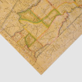ヴィンテージアラバマの地図by John Melish (1820) 薄葉紙 (詳細)