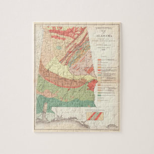 ヴィンテージアラバマの農業地図(1882年) ジグソーパズル