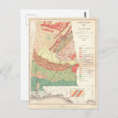 ヴィンテージアラバマの農業地図(1882年) ポストカード (正面/裏面)