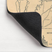 ヴィンテージアラバマ川水系の地図(1887) マウスパッド (コーナー)