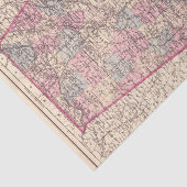 ヴィンテージアラバマ郡の地図(1876) 薄葉紙 (詳細)