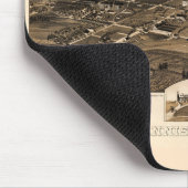 ヴィンテージアラバマ，アニストンの地図(1887) マウスパッド (コーナー)