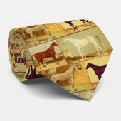 ヴィンテージアラビア馬 – コラージュ ネクタイ (ロール)