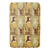 ヴィンテージアラビア馬 – コラージュ バスマット (正面縦)