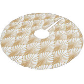 ヴィンテージアラベスク幾何学的シームレスパターン ブラッシュドポリエステルツリースカート (アングル)