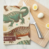 ヴィンテージアリゲーターシーメーズ キッチンタオル (四つ折り)