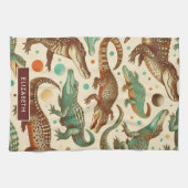 ヴィンテージアリゲーターシーメーズ キッチンタオル (横)