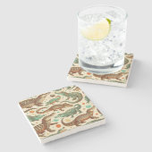 ヴィンテージアリゲーターシーメーズ ストーンコースター (横)