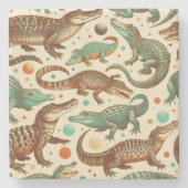 ヴィンテージアリゲーターシーメーズ ストーンコースター (正面)