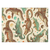 ヴィンテージアリゲーターシーメーズ テーブルクロス (正面(横))