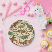 ヴィンテージアリゲーターシーメーズ ペーパープレート (パーティー)