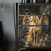 ヴィンテージアリコーンフォレストユニコーンデコップクラフト 薄葉紙