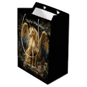 ヴィンテージアリコーンフォレストユニコーンマジカルウッドランド ミディアムペーパーバッグ (裏面アングル)