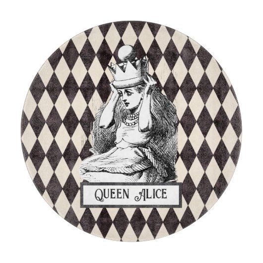 ヴィンテージアリスとクラウンハーレクイン カッティングボード (正面)
