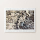 ヴィンテージアリスとフーカ喫煙キャタピラー ジグソーパズル (横)