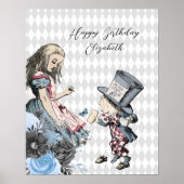 ヴィンテージアリスと不機嫌のHatterカスタマイズ ポスター (正面)