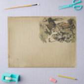 ヴィンテージアリスと公爵夫人の切り離 薄葉紙 (クラフト)