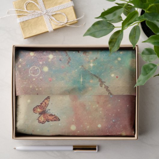 ヴィンテージアリスのキノコのファンタジー切り離し 薄葉紙 (ギフト)