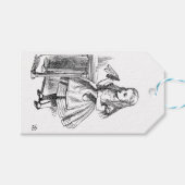 ヴィンテージアリスのワンダーランドでの冒険（1865年） ギフトタグ (正面(横))