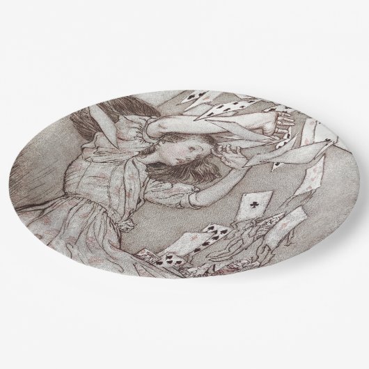 ヴィンテージアリスのワンダーランドでの冒険(1907年) ペーパープレート (アングル)