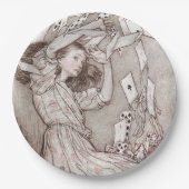 ヴィンテージアリスのワンダーランドでの冒険(1907年) ペーパープレート (正面)