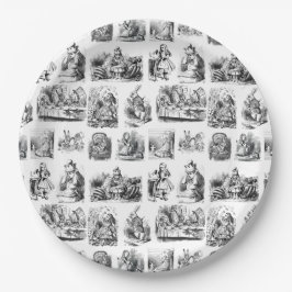 ヴィンテージアリスのワンダーランドの冒険 ペーパープレート