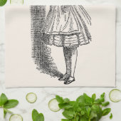 ヴィンテージアリスの冒険inワンダーランドbyテニエル キッチンタオル (折り畳み)