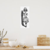 ヴィンテージアリスの冒険inワンダーランドbyテニエル ポスター (キッチン)