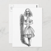 ヴィンテージアリスの冒険inワンダーランドbyテニエル ポストカード (正面/裏面)