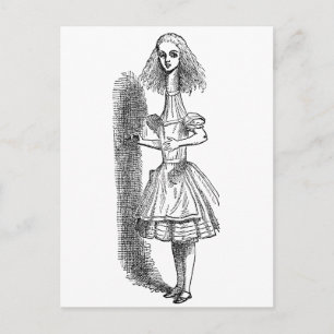 ヴィンテージアリスの冒険inワンダーランドbyテニエル ポストカード