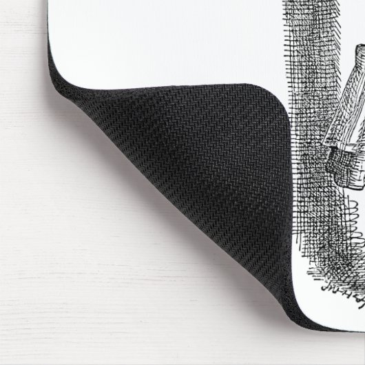 ヴィンテージアリスの冒険inワンダーランドbyテニエル マウスパッド (コーナー)