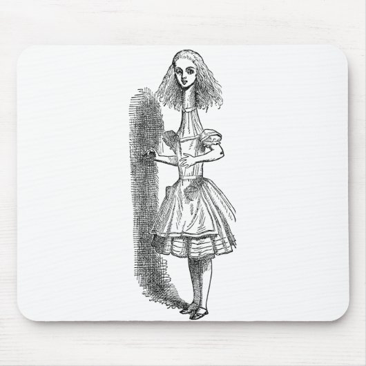 ヴィンテージアリスの冒険inワンダーランドbyテニエル マウスパッド (正面)