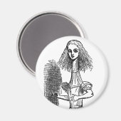 ヴィンテージアリスの冒険inワンダーランドbyテニエル マグネット (正面/裏面)