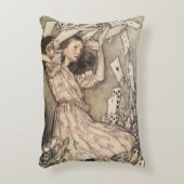 ヴィンテージアリスの冒険inワンダーランドbyラッカム アクセントクッション (正面(垂直))