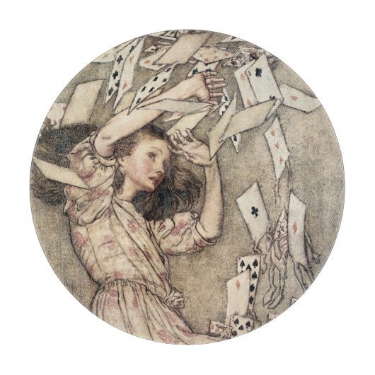 ヴィンテージアリスの冒険inワンダーランドbyラッカム カッティングボード (正面)