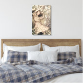 ヴィンテージアリスの冒険inワンダーランドbyラッカム キャンバスプリント (インサイチュ (寝室))