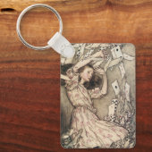 ヴィンテージアリスの冒険inワンダーランドbyラッカム キーホルダー (正面)