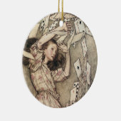 ヴィンテージアリスの冒険inワンダーランドbyラッカム セラミックオーナメント (右)